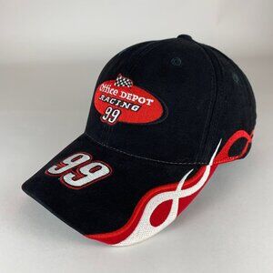 Carl Edwards NASCAR Black Red Checkered Flag Sports Adjustable Hat